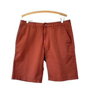 Bonobos Chino Golf Shorts Salmon Flat Front Sz 34